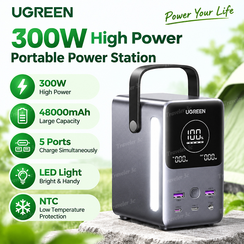 Outdoor Power Adapter Usb C - Power Bank Ugreen PB770 140W Pengisian