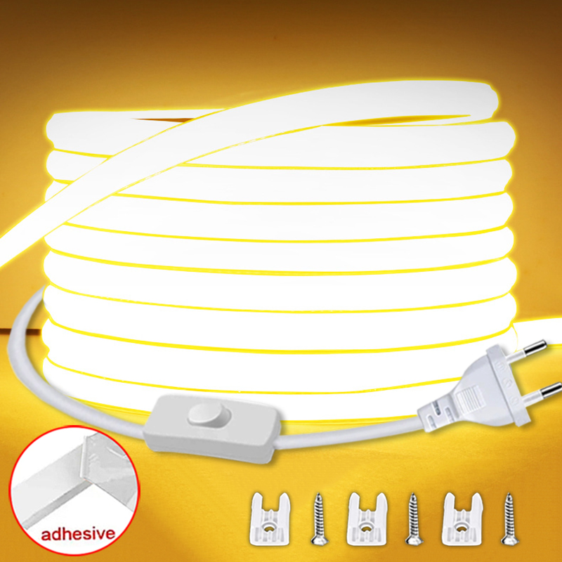 Outdoor Power Strip Weatherproof - Strip Led COB kecerahan tinggi, dengan
