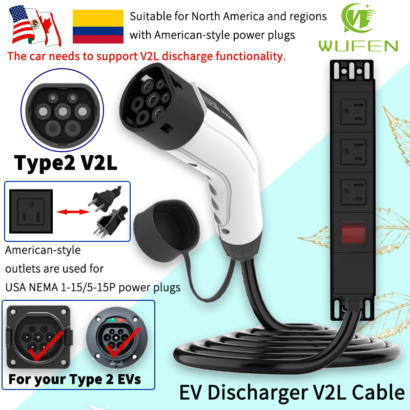 Ac Outdoor Power - Kabel WUFEN Portable Tipe 2 V2L
