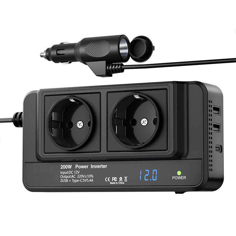 Inverter Mobil 200W, Adaptor S - Outdoor Power Adapter Usb C ulasan dan harga