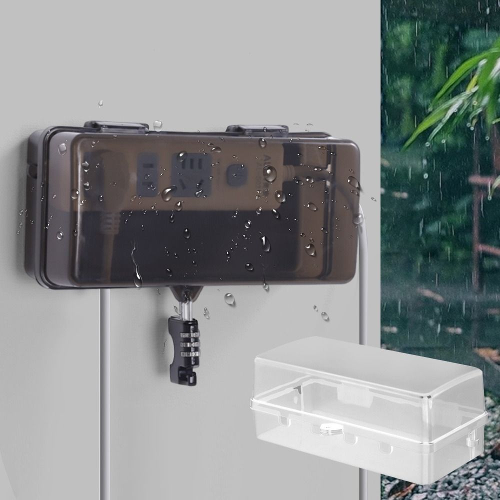 Kotak Steker Plastik Tahan Lam - Outdoor Power Strip Weatherproof ulasan dan harga