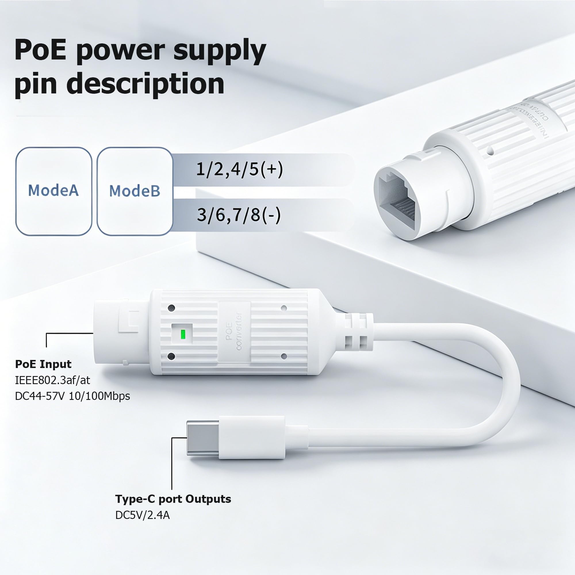 Konverter Daya POE ke USB-C Ta - Outdoor Power Adapter Usb C ulasan dan harga